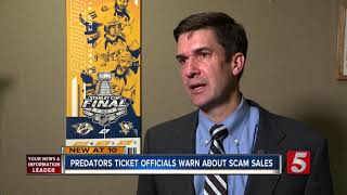 Preds Officials Warn Fans About Ticket Scams