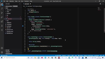 How to code to create calculator app using flutter for beginners | android studio | VS code