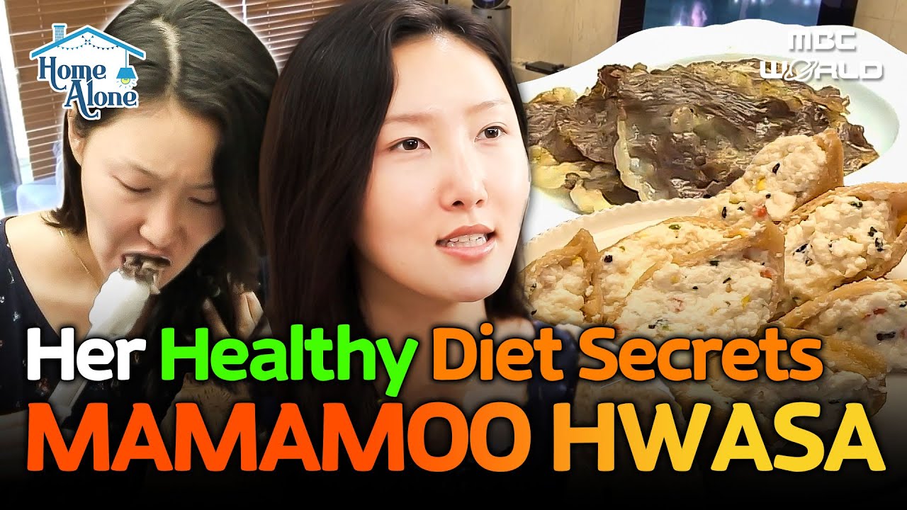 [Sub] Mamamoo Hwasa's Healthy Meal Routine Reveal💪Tofu Sushi & Grilled Beef 