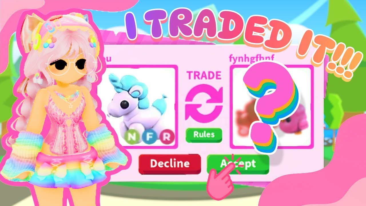 TRADING MY NFR BALLOON UNICORN! | Roblox Adopt Me