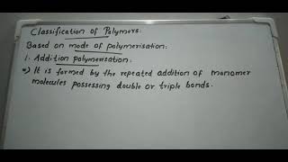 Xll Chemistry Chapter 15 - Polymers Part - 2