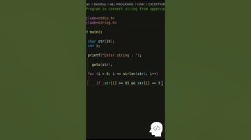 writing a c program to convert string uppercase to lowercase #coding #codingtechniques #codingskills