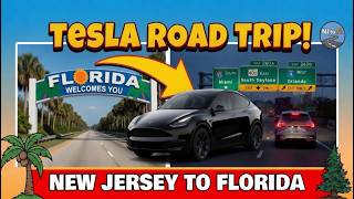 1,200-Mile Tesla FSD Road Trip: New Jersey to Florida & Disney World (Via I-78, I-81, I-77, I-95)