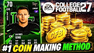 #1 COIN MAKING METHODS! College Football 27 Coin Making Methods! CFB 27 ULTIMATE TEAM METHOD