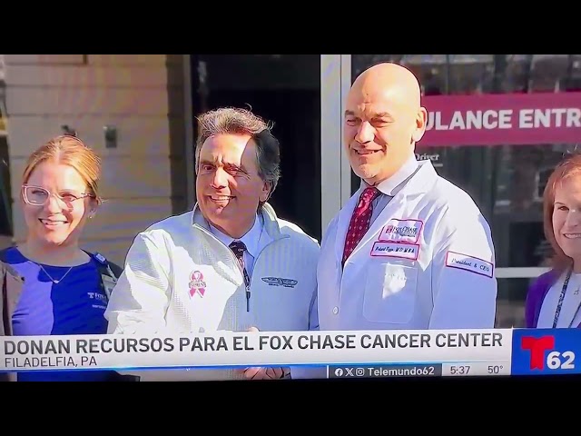 Telemundo Gary Barbera and Fox Chase Cancer Center for 24 to Kick Cancer to the Curb