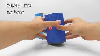 Caixa de som Exbom Bluetooth CS-M31BTL c/ Efeitos LED