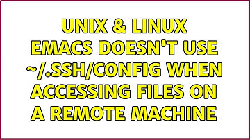 Unix & Linux: Emacs doesn