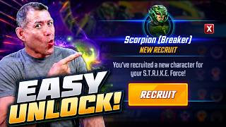 SCORPION BREAKER GUIDE! 5* Unlock with No Amazing Avengers or Exalted X-Men! | Marvel Strike Force