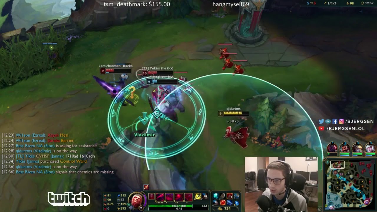 TSM bijesen VLADIMIR VS TALON MID // VLADIMIR GAMEPLAY PATCH 8.10