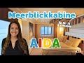 Meerblickkabine auf aidaprima helle kabine fr bis zu 4 personen