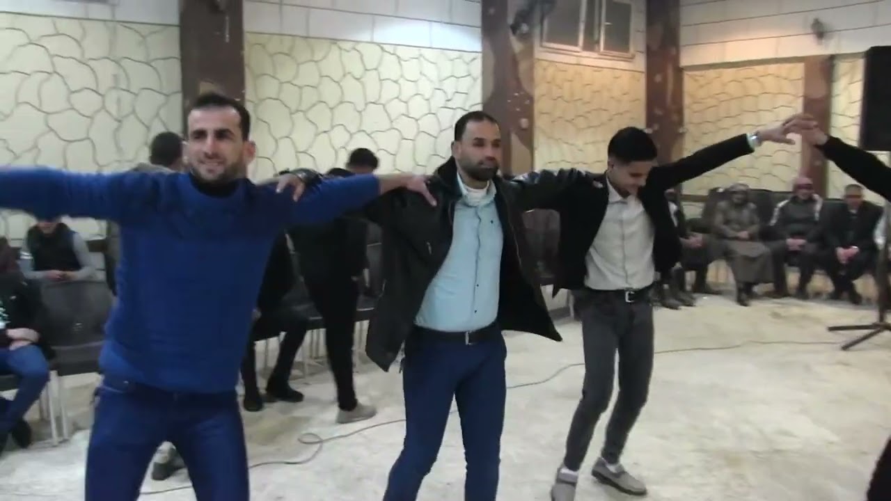 فيديو الغوالي تقدم الفنان مصطفى الحسن حفل زفاف العريس محمد خالد الزمر (١)