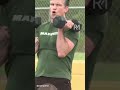 Footage shows him hitting failure on the chest press