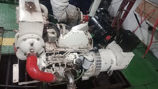 Seawater Cooling system in Marine Auxiliary Engine CUMMINS/ Generator (Stamford)