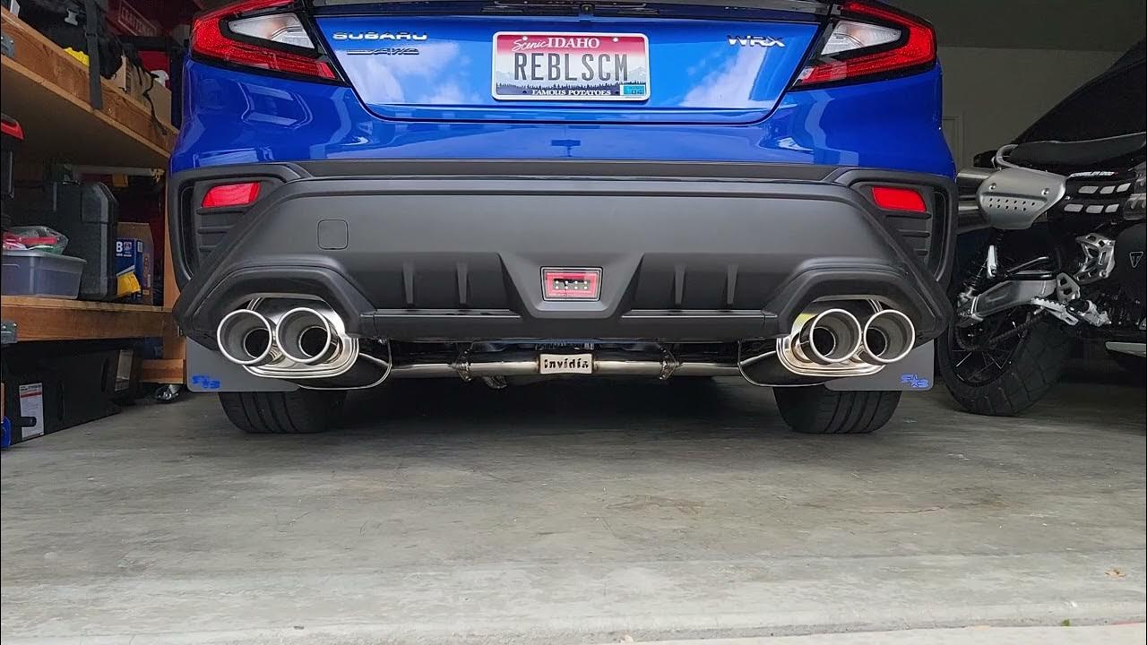 2023 WRX Invidia Q300 cold start and revs - YouTube