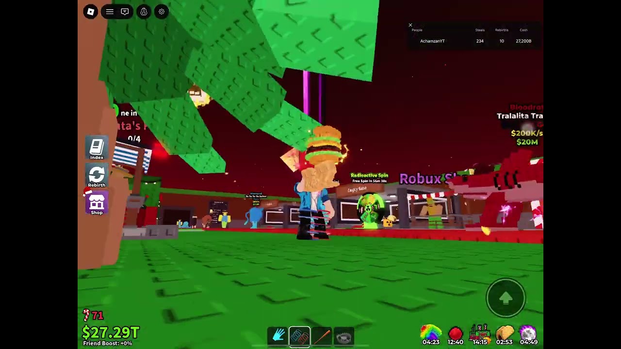 Steal A Brainrot Admin Abuse! Happy New Year 2026