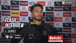 Taça de Portugal (Meias-Finais) | FC Porto 0-0 Sporting: Flash Interview L. Suárez