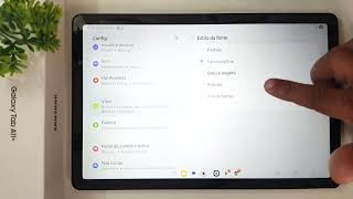 Como mudar o estilo da fonte no Samsung Galaxy Tab A11+