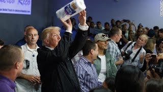 Trump defends tossing paper towels in Puerto Rico