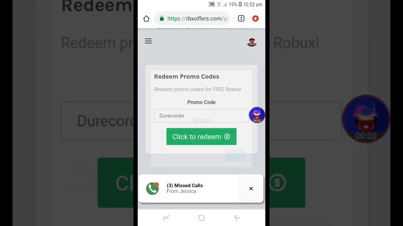 Omg new another code in Rbxoffers.com