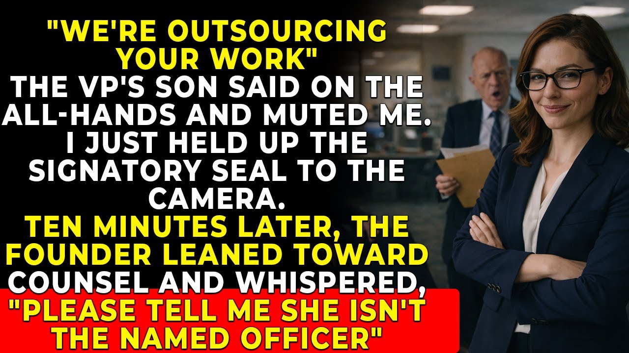 VP's Son Muted Me, So I Used My Signatory Seal to Sabotage Outsourcing | Corporate Revenge