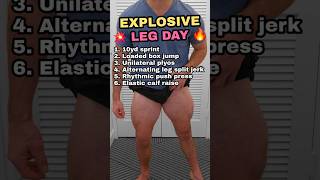 EXPLOSIVE Leg Day for FREAK Athletes 🔥 (Sprint, Jump, Jerk, Repeat)