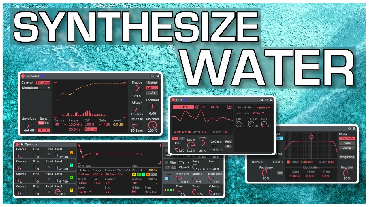 How to Synthesize WATER SFX YouTube
