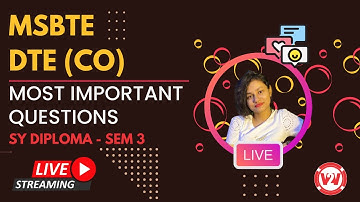 Day 2 - MSBTE (BOARD) DTE | IMPORTANT QUESTIONS | SEM 3 | DTE (CO) | V2V