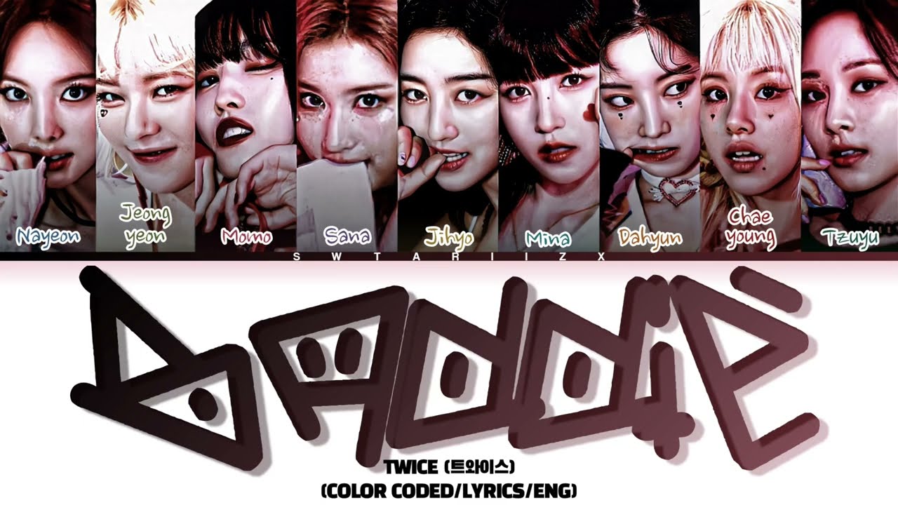 [AI COVER] TWICE 'BADDIE' BY 'I'VE' LYRICS (COLOR CODED/LYRICS)