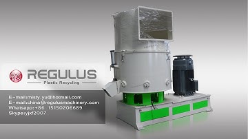 Agglomeration and drying of LDPE film