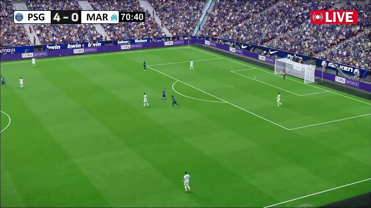 🔴En Direct : PSG vs Marseille I Ligue 1 I Full Match Live Streaming  I eFootball Pes 21 Gameplay