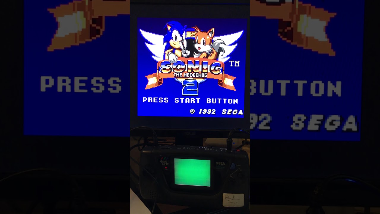 Game Gear HDMI Adapter, initial testing YouTube