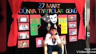 Öğrencilerimiz Dünya Tiyatrolar Günü'nde sergiledikleri tiyatro gösterisi ile eğlenceli anlar yaşattı.
