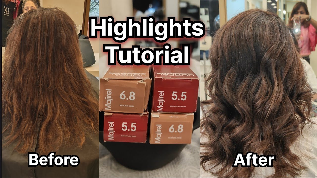 Как: урок по мелированию волос для начинающих / 6.8 с 5.5 