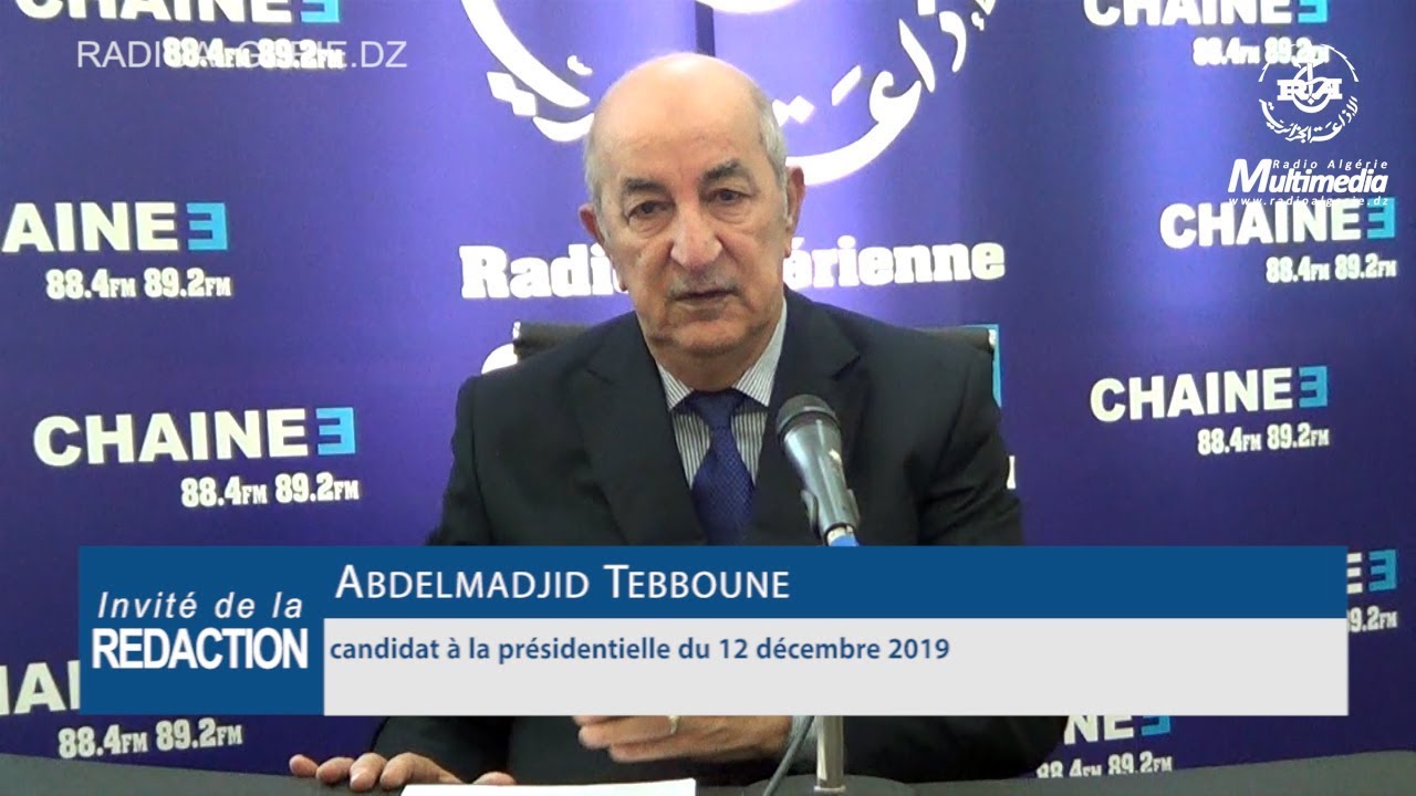 Abdelmadjid Tebboune candidat à la présidentielle du 12 décembre 2019