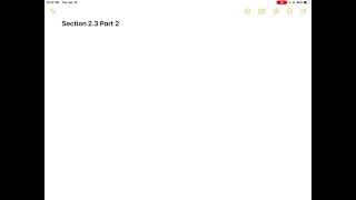 Math 370 - Section 2.3 Part 2