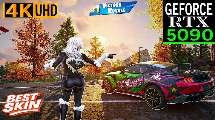 Fortnite Black Cat Skin Gameplay | RTX 5090 (4K Max Graphics + Ray Tracing ON)