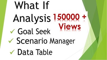 WHAT IF ANALYSIS  FULL EXPLAIN IN HINDI BY RAVI SWAMI || Learn Excel
