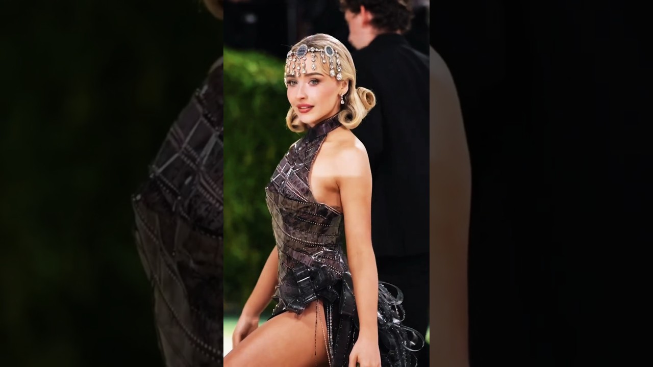 Sabrina Carpenter OWNED the Met Gala Red Carpet 😍✨ #fashion #shortsfeed