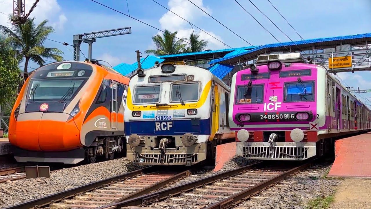 [10 in 1] 🔥Different Types of Indian Trains Spotting at Balarambati Railgate.