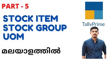 Stock Item creation in Tally prime | Chapter 5