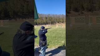 Nailing a clay with an 1842 Smoothbore 💥 #muskteer #shoot #1842 #smooth #shorts #viralshorts