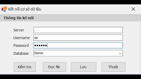 Thiết kế form lưu thông tin kết nối cơ sở dữ liệu (database) | DevExpress | KhoaiCodeTV