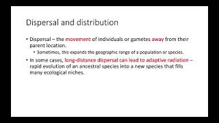 Species Distribution