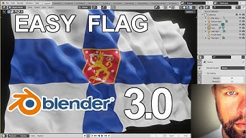 Blender 3.0 - Easy Flag tutorial