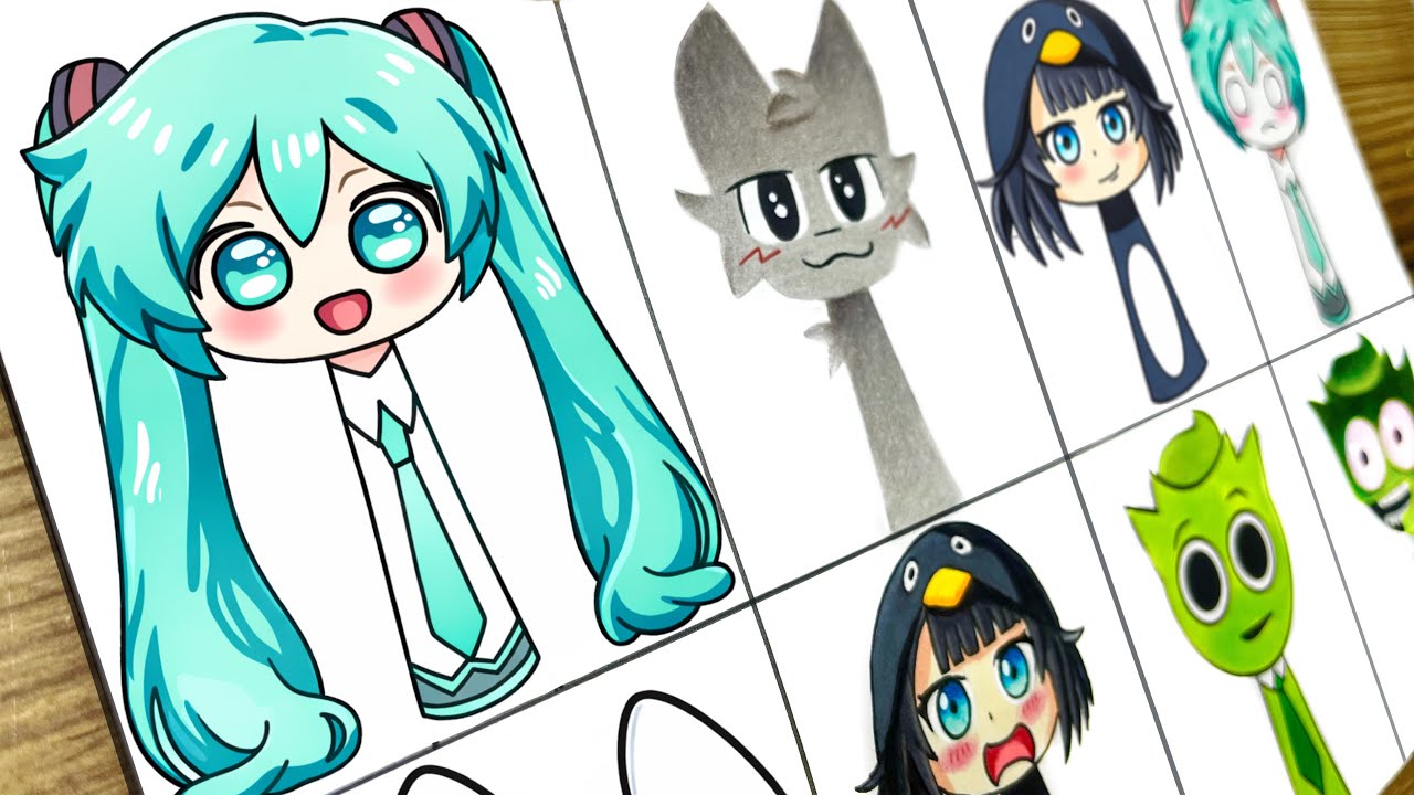 Drawing Incredibox Sprunki OC: Normal VS Horror / NEW My Sprunki OC Phase/ Goo Goo Gaga Penguin