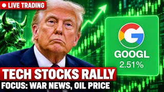 Tech Stocks Rally 📈 $GOOG Gap Up, $DELL All-Time High | Live Trading Stock Market Today