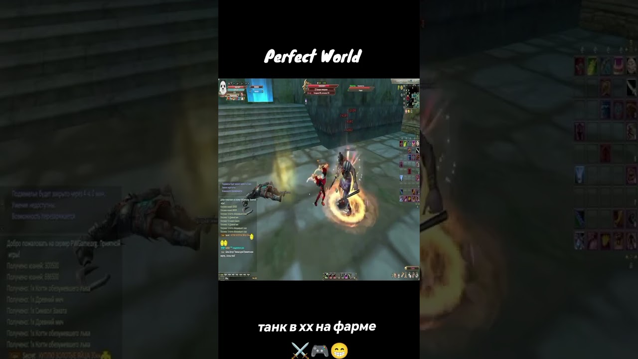Танк в ХХ на фарме 😸😭 Perfect World mmo rpg pvepw.com новый сервер