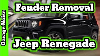 How to remove the fender on a Jeep Renegade