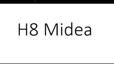 H8 error Midea air source heat pumps