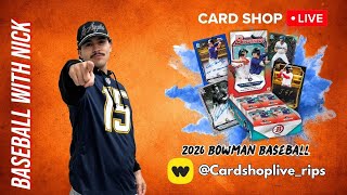 133 1x 2026 Bowman Jumbo Box Break !  W/ Nick